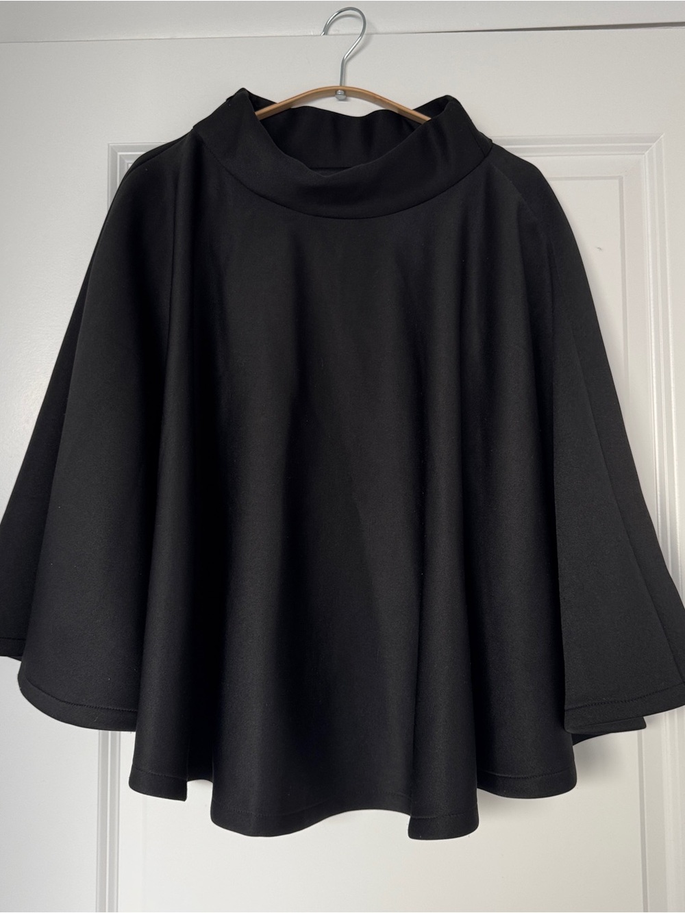 Black Aline Midi Skirt